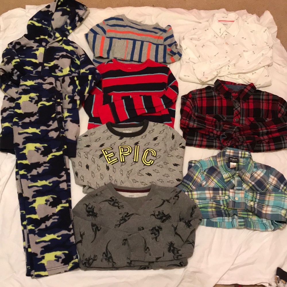 Lots of boys shirts